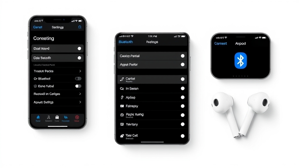 iPhone Bluetooth設定画面 AirPods接続
