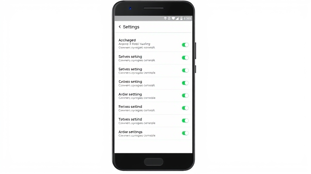 Android設定画面イメージ