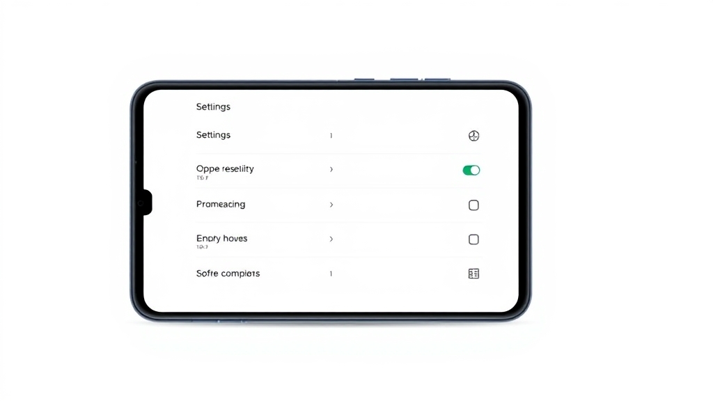 OPPO ColorOS設定画面